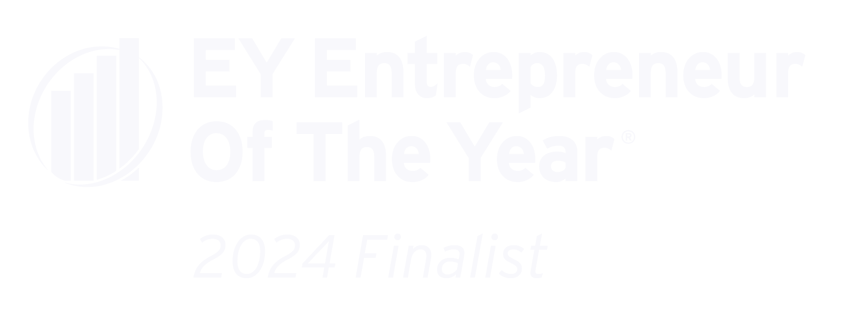 EY Finalist 2024 Logo White